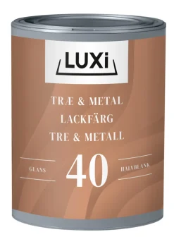 LUXI® Træ- & Metalmaling*Træ & Metal 40 0,75 liter - Hvid
