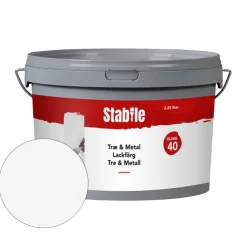 Stabile® Træ- & Metalmaling*Træ & Metal 40 maling 2,25 liter - Hvid