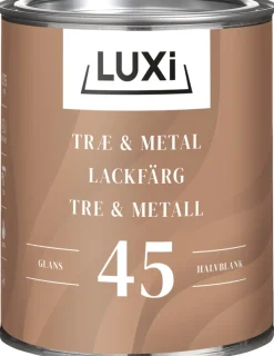 LUXI® Metalmaling Udendørs|Træ- & Metalmaling*Træ & Metal 45 olie 0,75 liter - Sort
