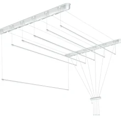 Tørrestativer*Tørrestativ m/snoretræk lofthængt 90 x 51 cm