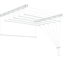 Tørrestativer*Tørrestativ m/snoretræk lofthængt 90 x 51 cm