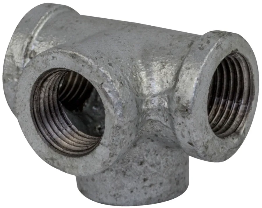 Galvaniserede*T-stykke galvaniseret hjørne 1/2"