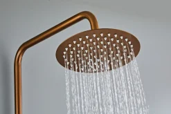 Udendørsbrusere*Udebruser kobberfinish kold/varm Ø20 cm