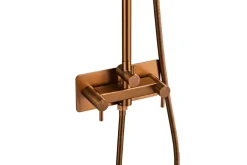 Udendørsbrusere*Udebruser kobberfinish kold/varm Ø20 cm