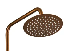 Udendørsbrusere*Udebruser kobberfinish kold/varm Ø20 cm