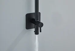 Udendørsbrusere*Udebruser sort t/koldt vand Ø20 cm