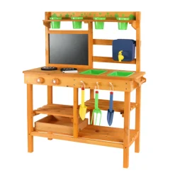 Nordic Play Legetøj*Udekøkken m/tilbehør træ 77 x 32 x 95 cm -