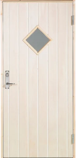 Døre & Karme*Udhusdør m/rude højrehængt 94,8 x 205 cm