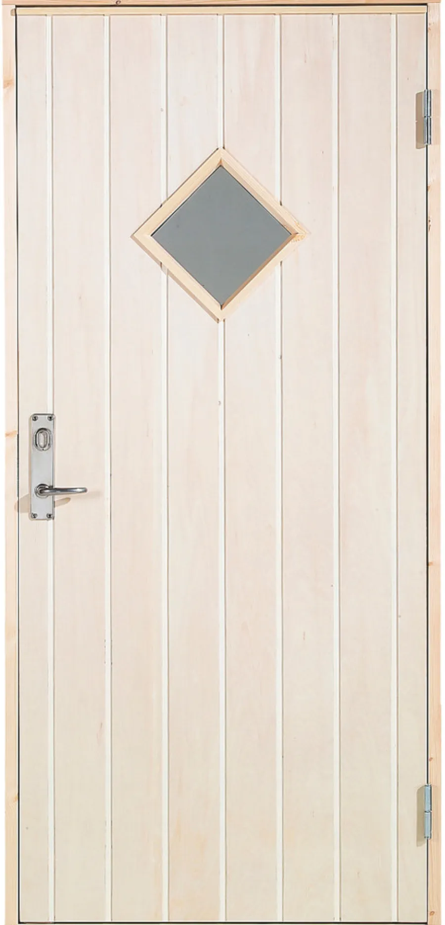Døre & Karme*Udhusdør m/rude højrehængt 94,8 x 205 cm