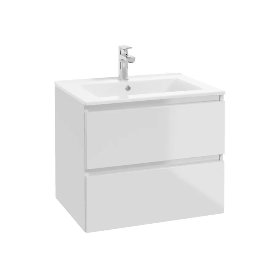 REN Badeværelsesmøbler*Underskab Deluxe 60 cm - blank hvid