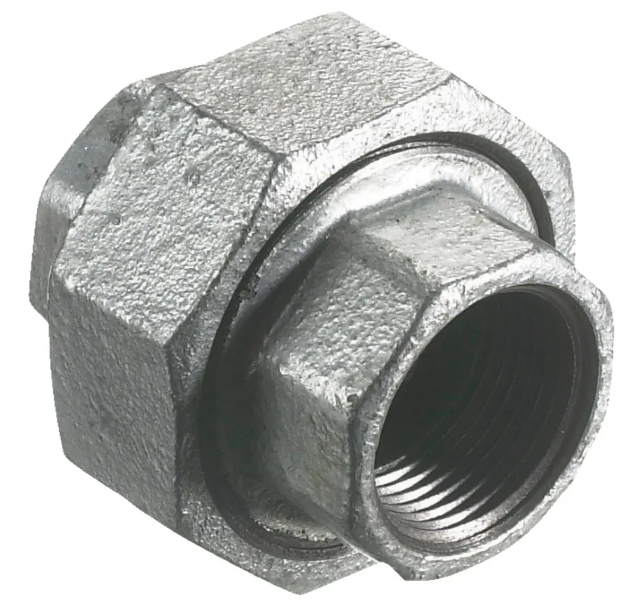 Galvaniserede*Union galvaniseret 1/2" - muffe/muffe