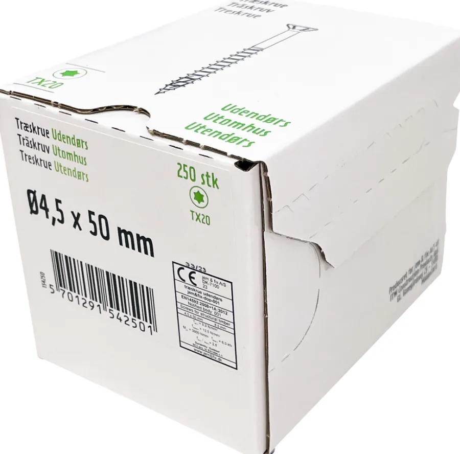 Skruer*Universalskrue Basic 4,5 x 50 mm 250 stk.