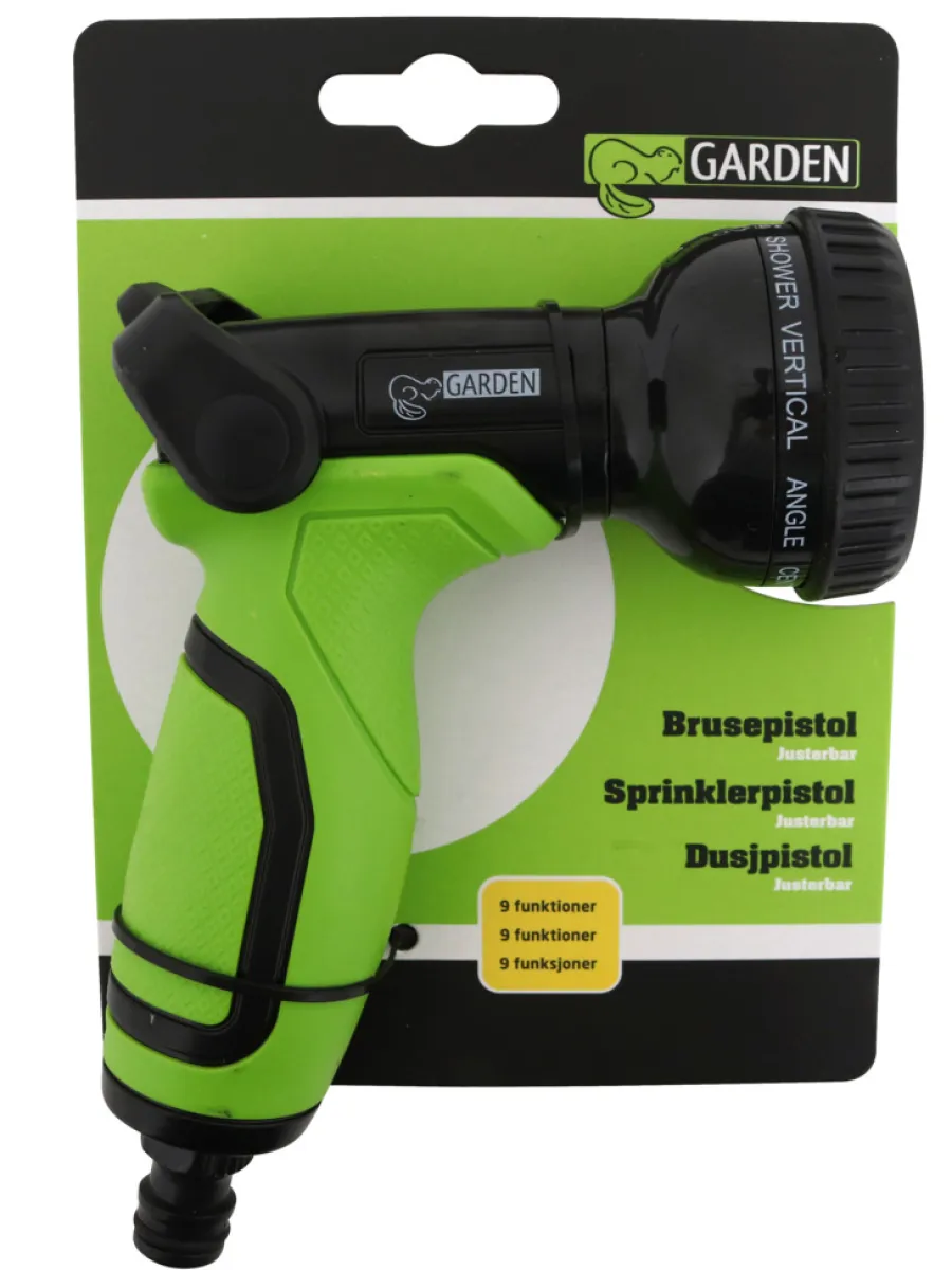 Garden® Koblinger & Sprøjtepistoler*Vandingspistol med 9 sprayfunktioner -