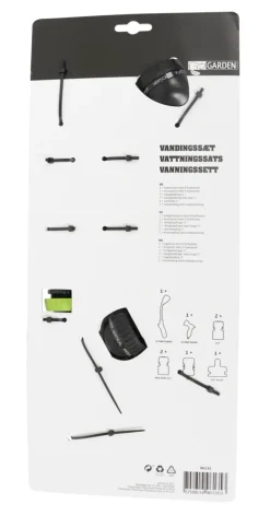 Garden® Koblinger & Sprøjtepistoler*Vandingssæt 8 dele 1/2"–3/4" - Grøn/sort