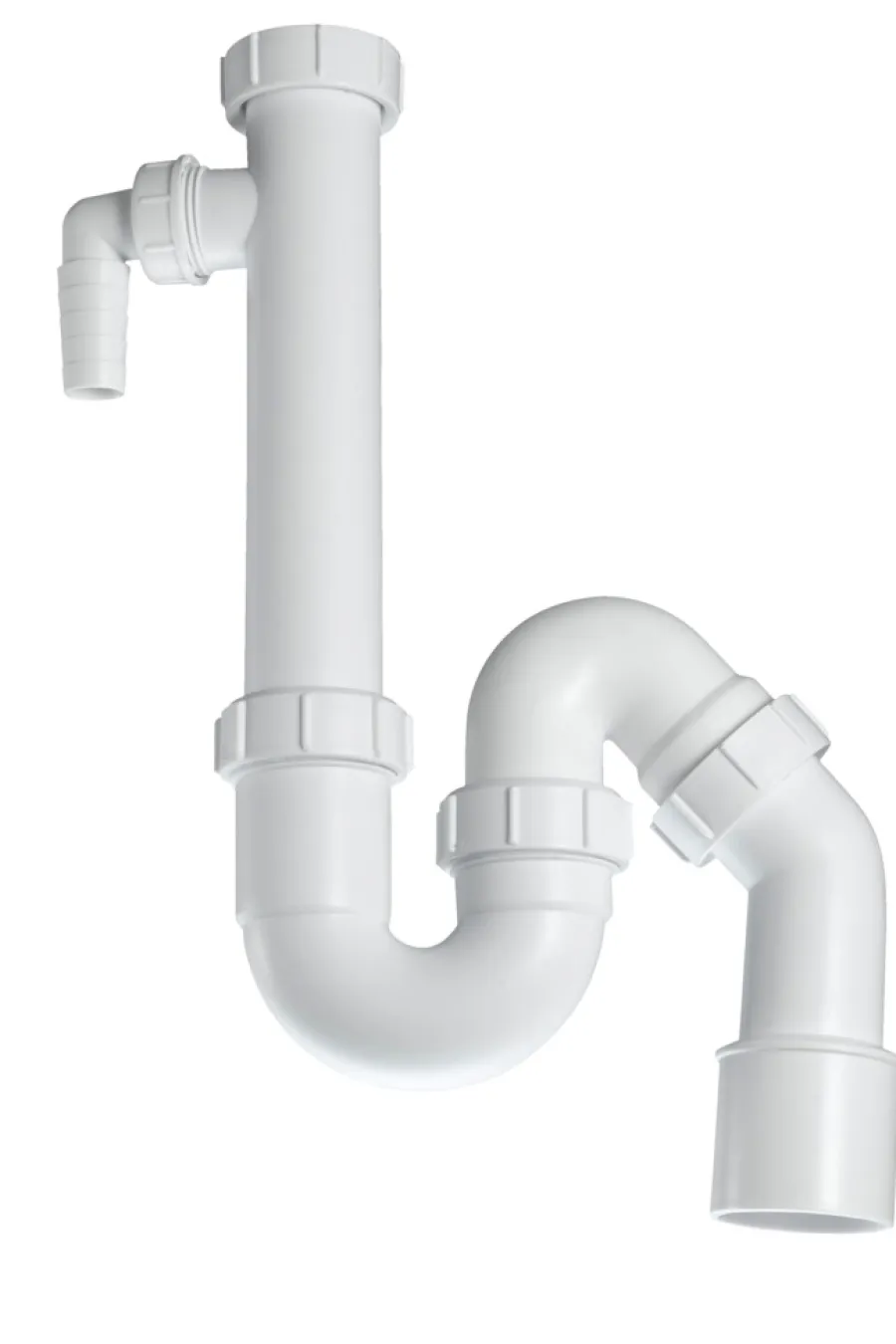 Reservedele Til Køkkenvaske*Vandlås 11/2" x 50 mm hvid