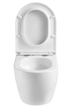 Toiletter*Væghængt toilet rund m/Vortex skyl - hvid