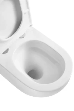 Toiletter*Væghængt toilet rund m/Vortex skyl - hvid