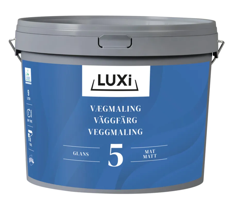 LUXI® Vægmaling*Vægmaling 5 9 liter - Hvid