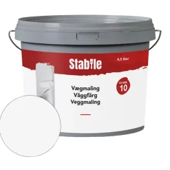 Stabile® Vægmaling*Vægmaling 10 4,5 liter - Hvid