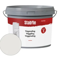 Stabile® Vægmaling*Vægmaling 5 modehvid 4,5 liter - Modehvid (NCS-kode s1002-y20r)