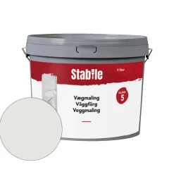 Stabile® Vægmaling*Vægmaling 5 modehvid 9 liter - Modehvid (NCS-kode s1002-y20r)