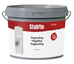 Stabile® Vægmaling*Vægmaling 10 modehvid 4,5 liter - Modehvid (NCS-kode s1002-y20r)