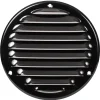 Ventilation*Vægrist med net Ø165 mm - sort metal