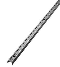 HOME it Vægskinner & Hyldeknægte*Vægvange t/Rack system 198 cm sort