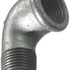 Galvaniserede*Vinkel galvaniseret 1/2" - muffe/nippel 90 gr.