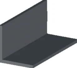 Profillister*Vinkelliste sort pvc 25 x 25 x 1000 mm