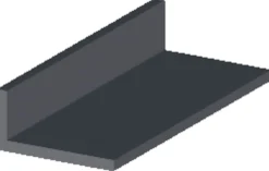 Profillister*Vinkelliste sort pvc 30 x 20 x 2000 mm