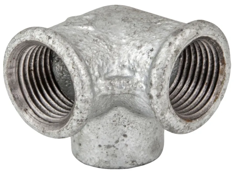 Galvaniserede*Vinkel m/sideudløb galvaniseret 1/2"