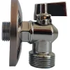 Haner & Ventiler*Vinkelventil 1/2" x 3/4" med kontraventil krom