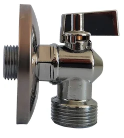 Haner & Ventiler*Vinkelventil 1/2" x 3/4" med kontraventil krom