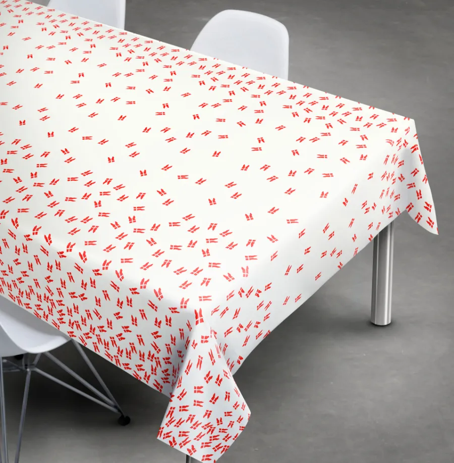 Pynt & Festudstyr|Boligindretning*Voksdug med flag 140 x 250 cm