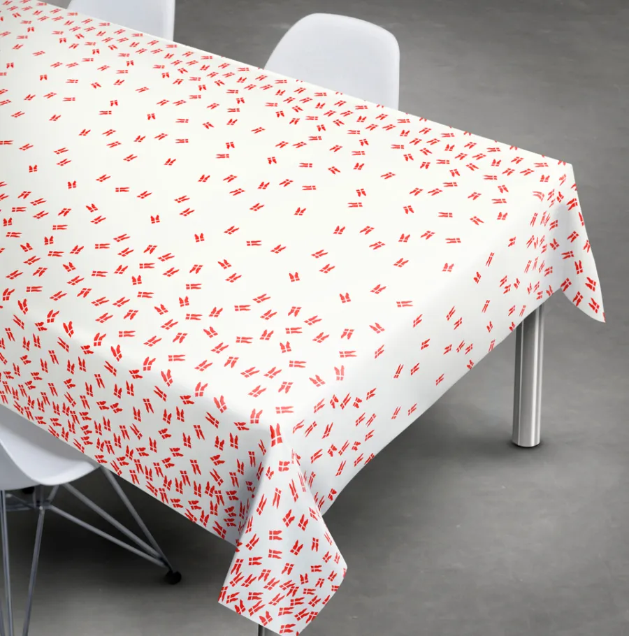 Pynt & Festudstyr|Boligindretning*Voksdug med flag 115 x 220 cm
