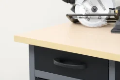 Arbejdsborde & Reoler*Værkstedsbord med skab/skuffer 160 x 60 x 85 cm