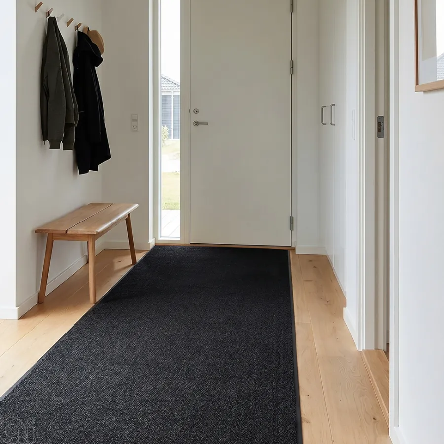 Dørmåtter*Wash&Clean smudsmåtte 90 x 250 cm Sort