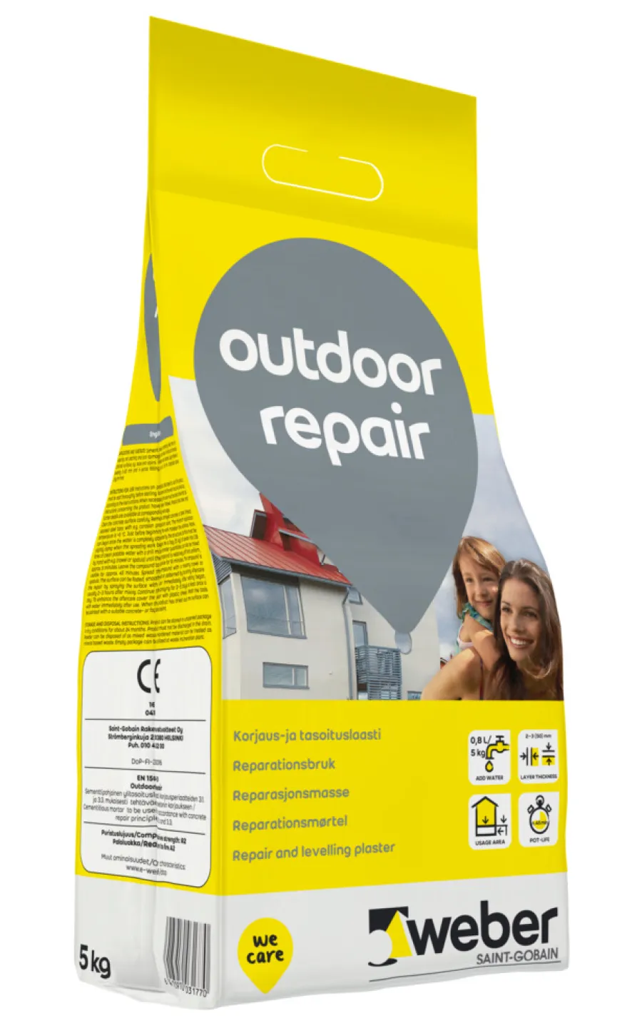 Weber Saint-Gobain Cement & Mørtel*Weber Outdoor repair - 5 kg
