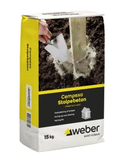 Weber Saint-Gobain Cement & Mørtel*Weber Stolpebeton 15 kg