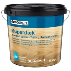 Woodlife Træbeskyttelse*Superdæk træbeskyttelse 5 liter Sort